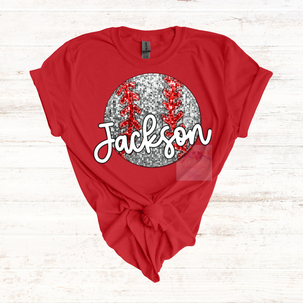 Jackson Baseball Glitter