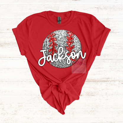 Jackson Baseball Glitter