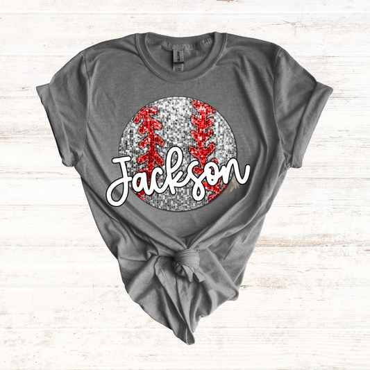 Jackson Baseball Glitter